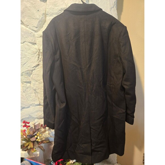 NWT Quince Men’s Italian  Wool Overcoat Black Coat Size XXL Career Preppy - Picture 2 of 5